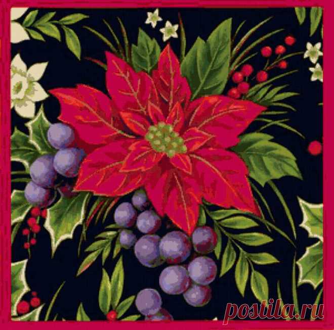 подушка"рождество" - Схемы вышивки - eddy2 - Авторы - Портал «Вышивка крестом»