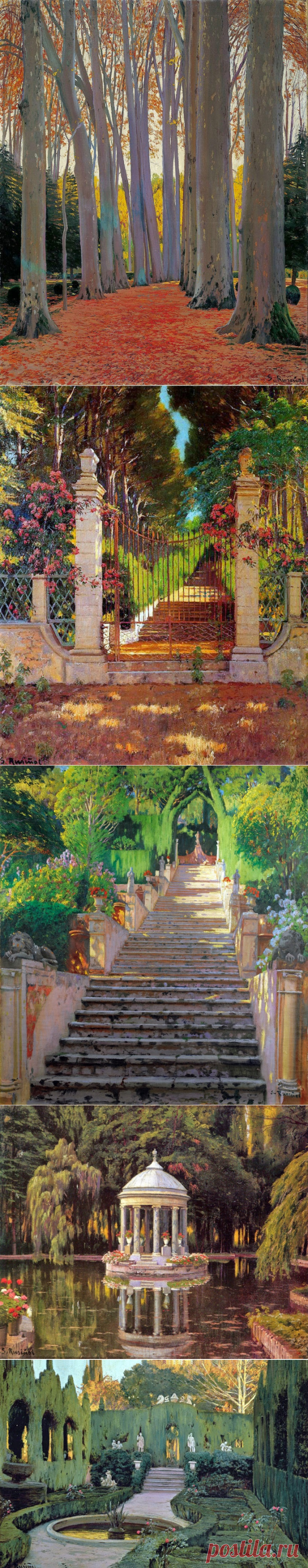 Пейзажи.САНТЬЯГО РУЗИНЬОЛ-И-ПРАТС (ИСПАНИЯ, КАТАЛОНИЯ, 1861-1931).