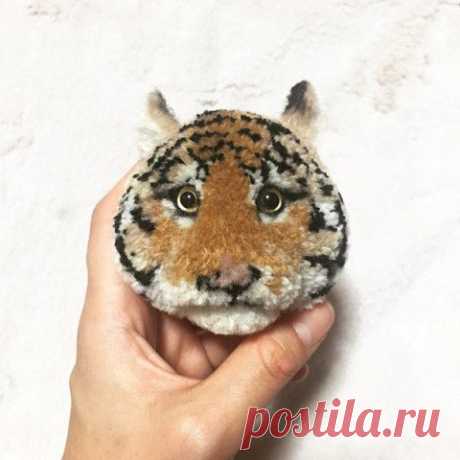 😃Классные зверушки из помпонов / Западло