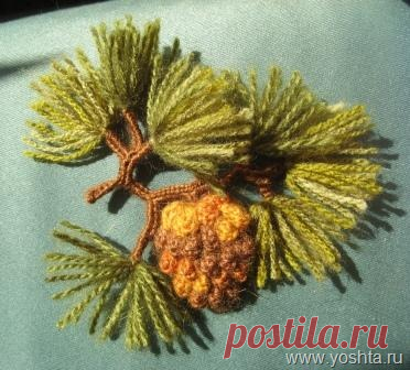 >Имитация шишек вязанием. Вязаные еловые, сосновые, кедровые шишки.
