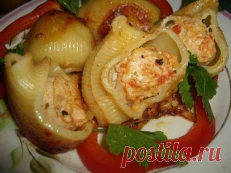 РАКУШКИ С ФАРШЕМ В СЛИВОЧНОМ СОУСЕ