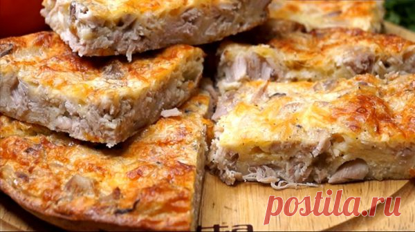Очень вкусный и быстрый пирог-запеканка на ужин | WebVinegret
