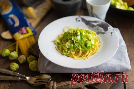 Паста без глютена с брюссельской капустой🍝