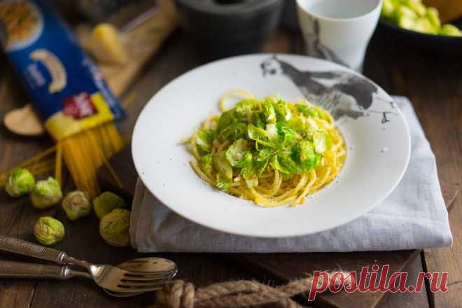 Паста без глютена с брюссельской капустой🍝