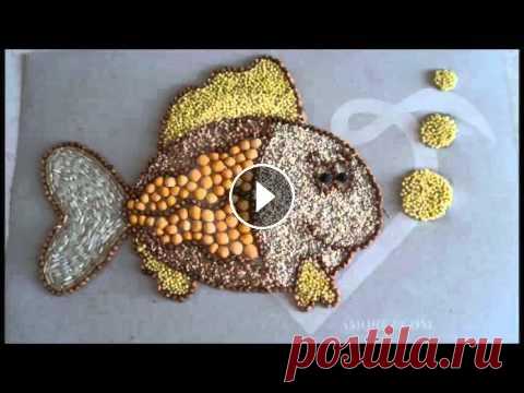 Картины из крупы и зерен - рис, кукуруза, гречка, просо В каких только техниках не создают картины своими руками. Даже добрались и до крупы. Вот такие необычные картины из крупы и зерен получаются. Оказывае...