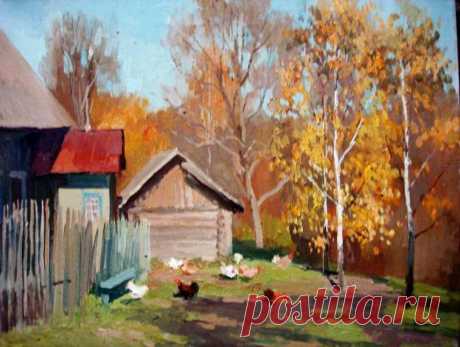 Зимне-осенние пейзажи.Художник Дмитрий Самодранов