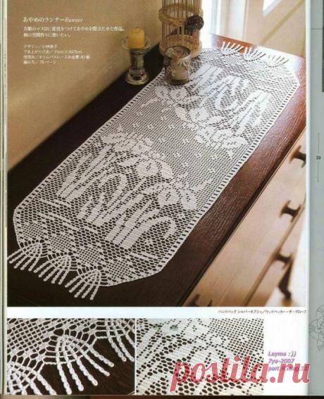 Весенние дорожки крючком