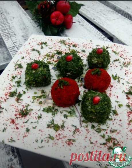 Яркая и вкусная закуска "Новогодние шары из сельди"!