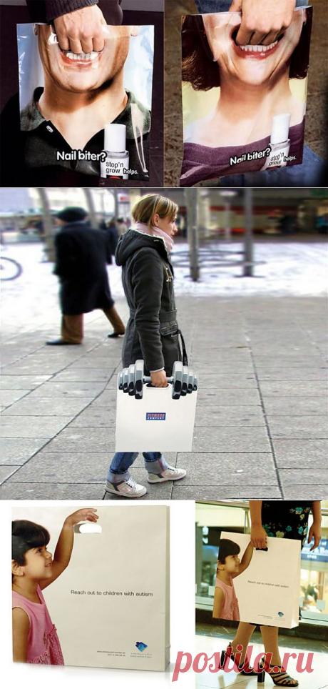 Самая креативная реклама на сумках и пакетах | MixStuff