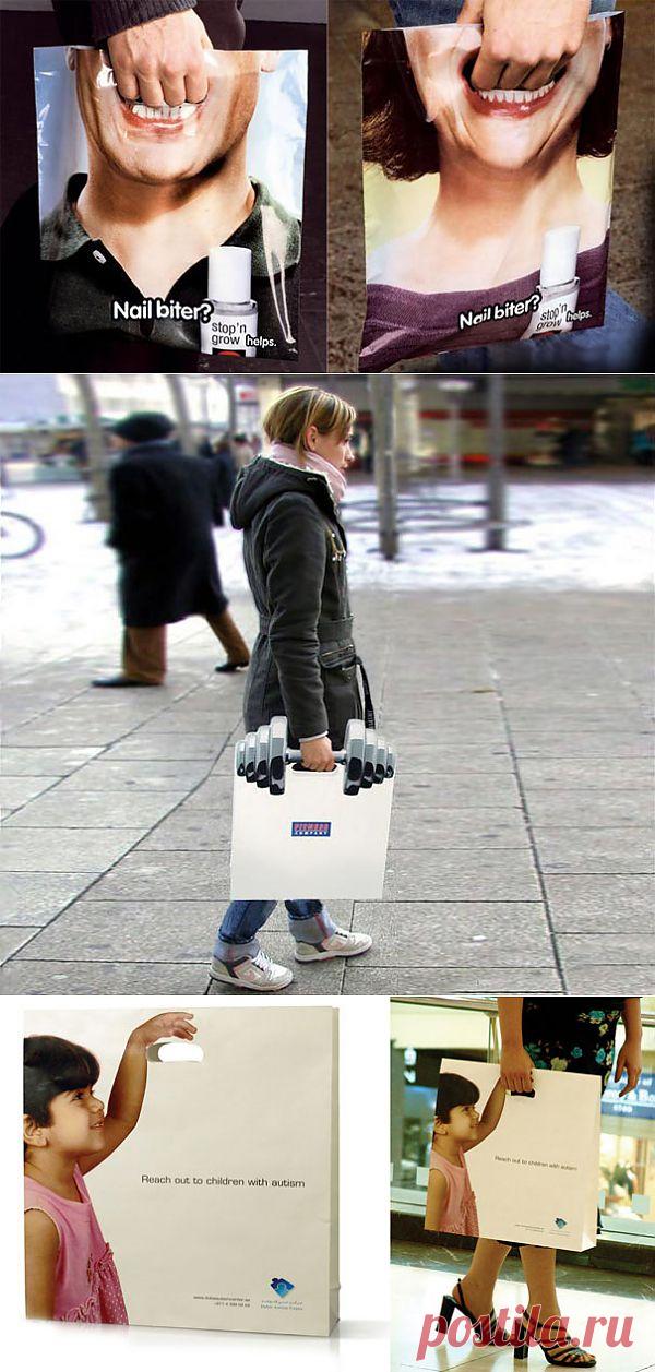 Самая креативная реклама на сумках и пакетах | MixStuff