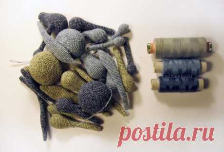 Кролики амигуруми из старого свитера / Вязание крючком / Вязание крючком. Ваши работы