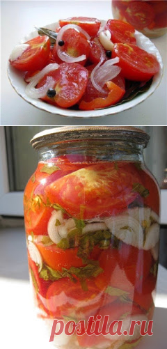 Самые вкусные рецепты: Помидоры с луком в масле