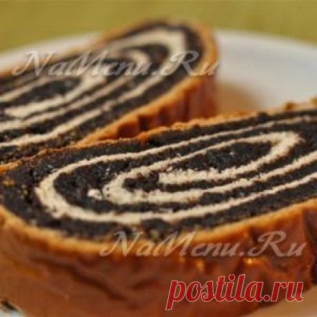Рулет с маком из дрожжевого теста: рецепт с фото