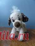 вязаный щенок
