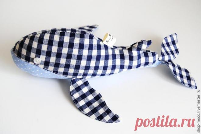 Шьем симпатичного текстильного кита
