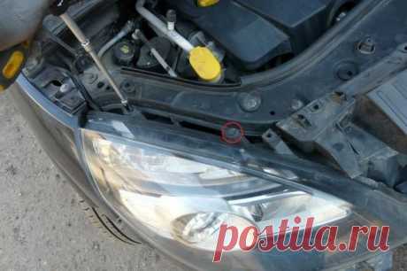 Снятие передней фары Renault Scenic 2 — Фотоотчёт, 8 фото