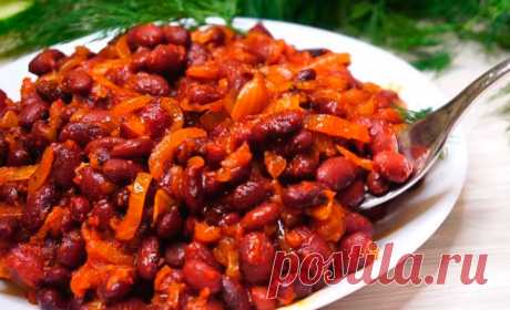 Фасолька к гарниру — когда дома нет мяса, а хочется вкусно и сытно поесть! Просто божественно!
