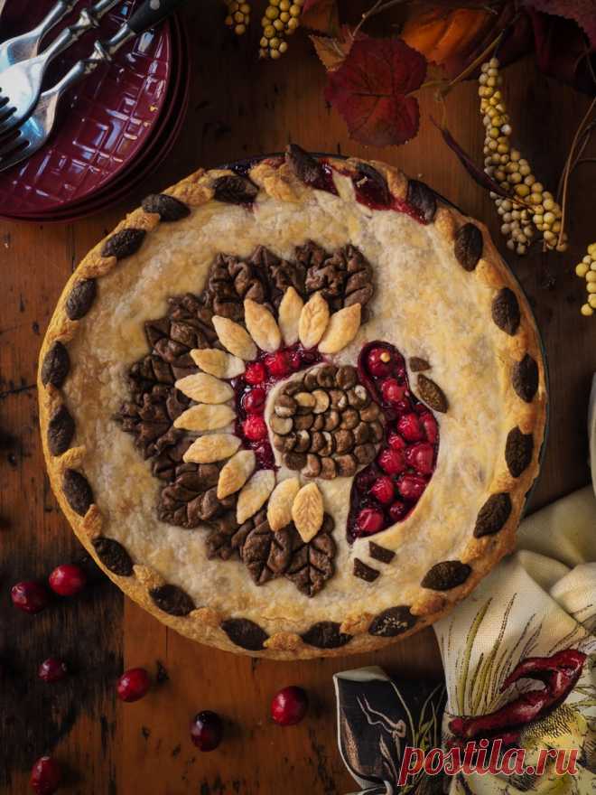 Orange-scented Cranberry Pie