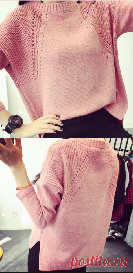 Узор Хипстер-модник-пуловер спицами.