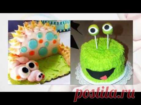 Детские торты Забавное украшение и декор детских тортов - YouTube