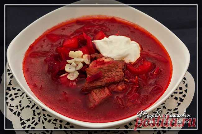 Борщ с квашеной капустой