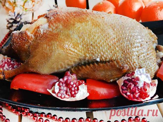 Сочная утка в духовке целиком в рукаве рецепт с фото - 1000.menu