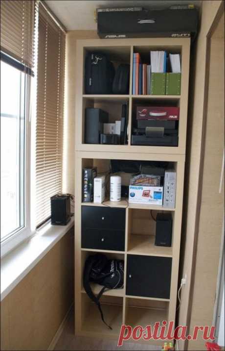 Превращаем захламленный балкон в кабинет - классная задумка и очень суперская реализация! | Делаем сами