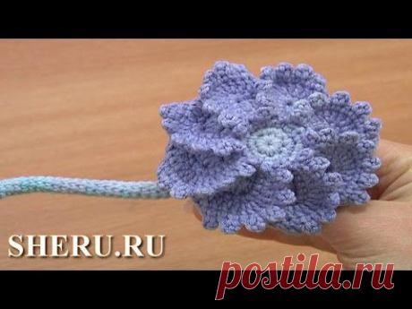 Пуговицы объемные крючком от студии SHERU.RU