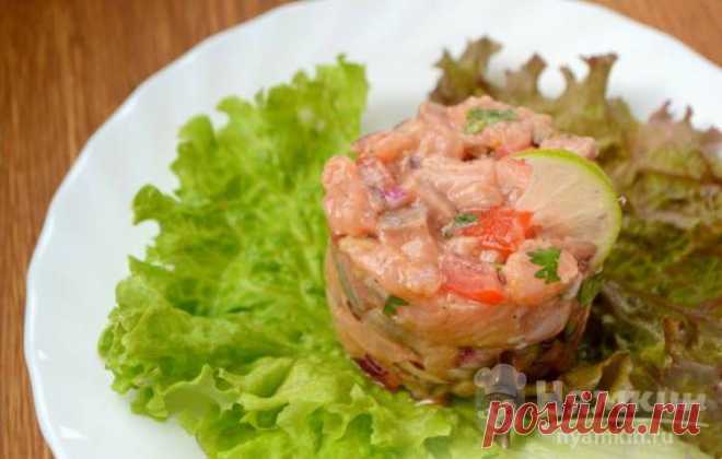 Севиче из красной рыбы с перцем чили
