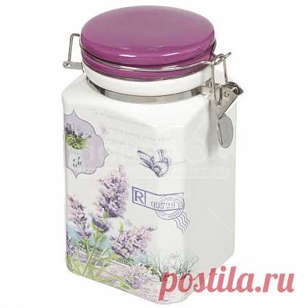 Купить Банка для сыпучих продуктов керамическая Французская долина HC5D39-K36, 1.1 л по низким ценам с доставкой в интернет-магазине Порядок