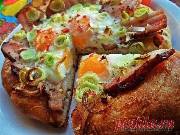 Глазунья в лепёшке