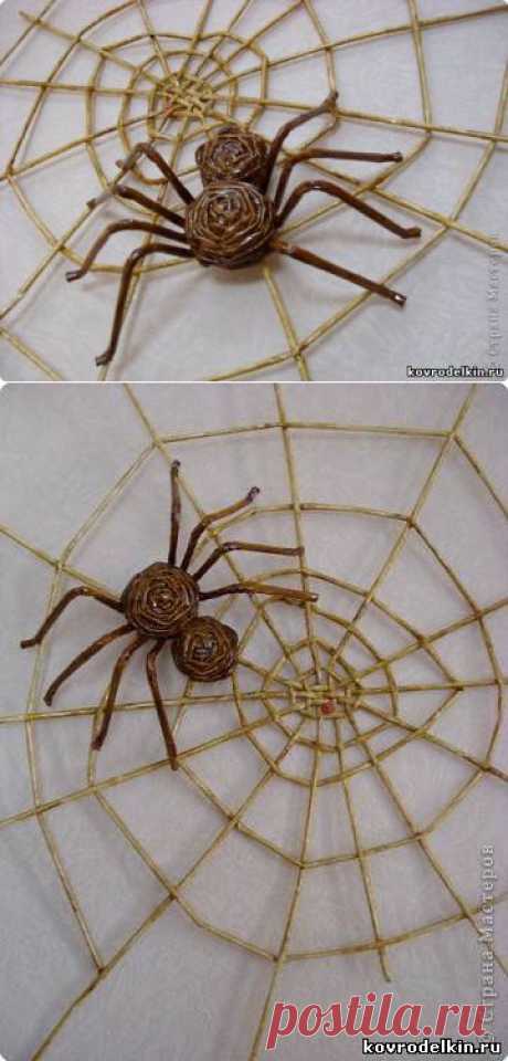 Мастер-класс, как сплести паучка из газет. Делаем панно из газет | Плетение из газет | Кладовая Плюшкина | Уроки, мастер-класс | Ковровая вышивка и креативное рукоделие