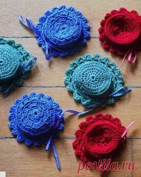 Крышечки для банок с вареньем,   крючко / Вязание как искусство!