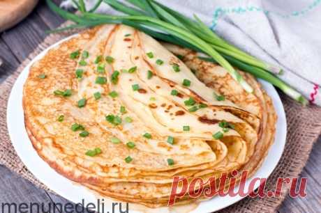 Картофельные блины / Меню недели