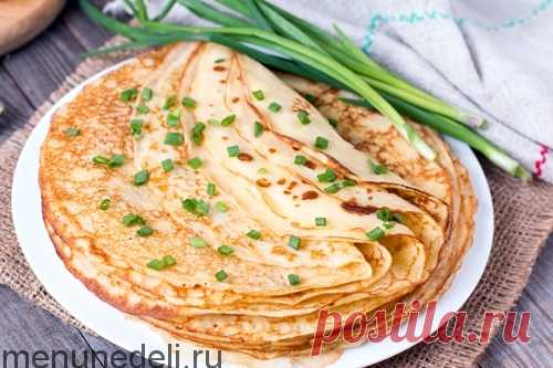 Картофельные блины / Меню недели