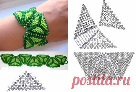 Простые схемы плетения из бисера — Сделай сам, идеи для творчества - DIY Ideas