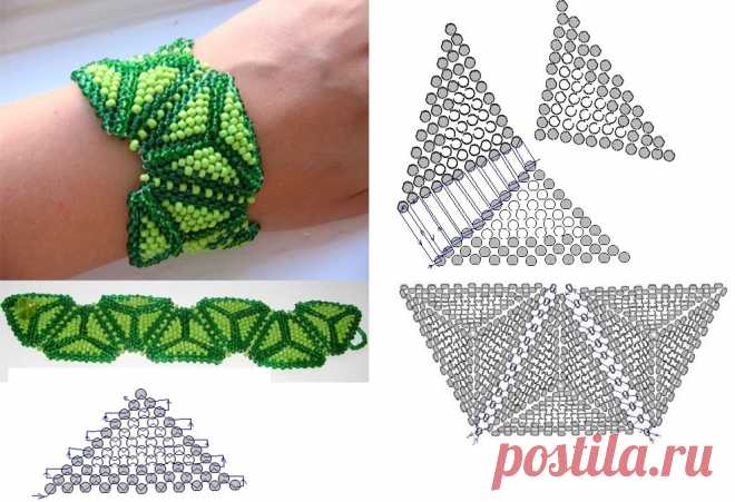 Простые схемы плетения из бисера — Сделай сам, идеи для творчества - DIY Ideas