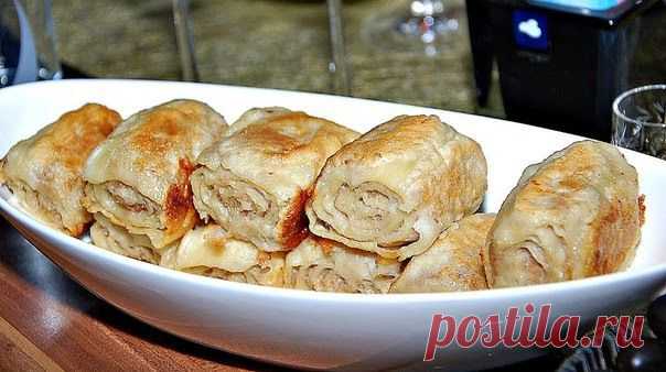 Рулетики мясные.