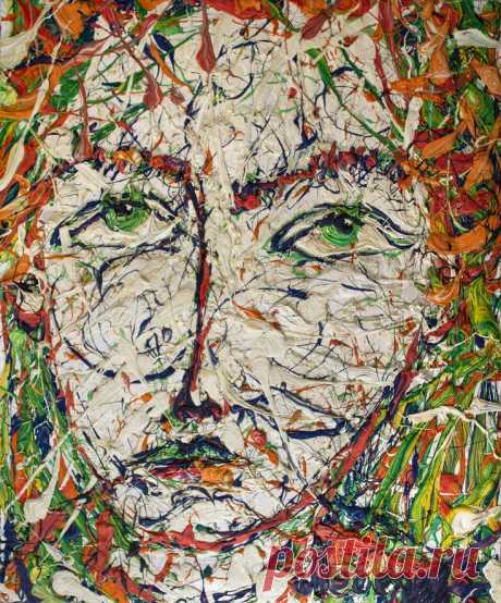 Картина Путешественик в дали от дома Масло, холст современное искусство Екатерина Лебедева художник в 2025 г | Портретный рисунок, Расписанные холсты, Рисование портретов Екатерина Лебедева художник