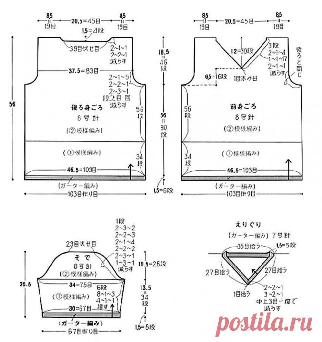 3 японских ажурных вязаных модели со шляпкой и сумкой впридачу. Схемы прилагаются | Сундучок с подарками | Дзен