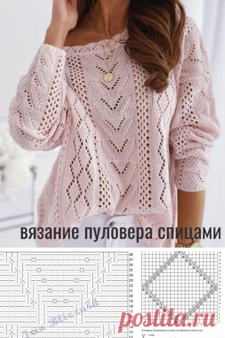 Схема вязания пуловера Пошаговые мастер-классы по шитью своими руками, вязанию, рукоделию, декорированию, швейные мастер-классы для начинающих, фото и видеоуроки.