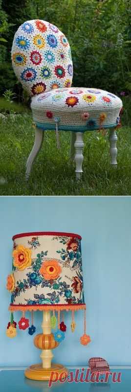 Вязаный декор + схемы