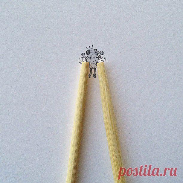 Точка, точка, запятая, вышла рожица...