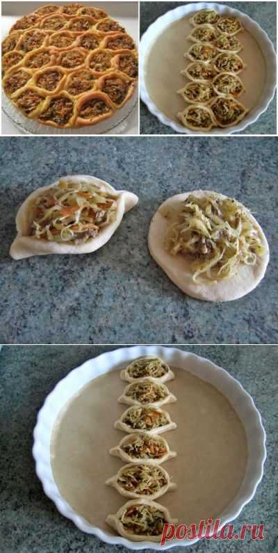 Пирог Соты с мясом квашенной капустой