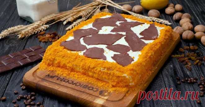 Идеальный тортик для домашнего праздника: яркий, с необычным оформлением, и готовится в два счета! Украсит любое торжество.