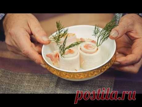 ПАЛЬЧИКИ ОБЛИЖЕШЬ "РУЛЕТИКИ ИЗ ДАЙКОНА С БЕКОНОМ"
