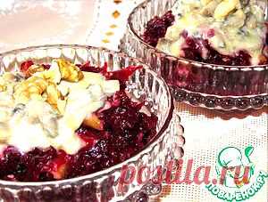 Свекла с сырным соусом и грецкими орехами - кулинарный рецепт