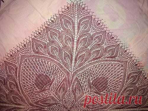 СКАТЕРТЬ/ШАЛЬ HANNELORE E418-23. СПИЦЫ - Страна Мам