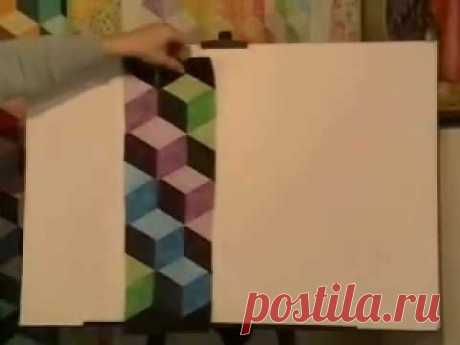 Easy Strip-Pieced Tumbling Blocks, Marci Baker of Alicia's Attic