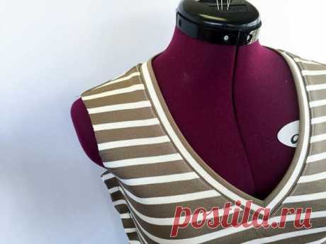 #sewingschool_useles

● Обработка V-образного выреза на трикотаже